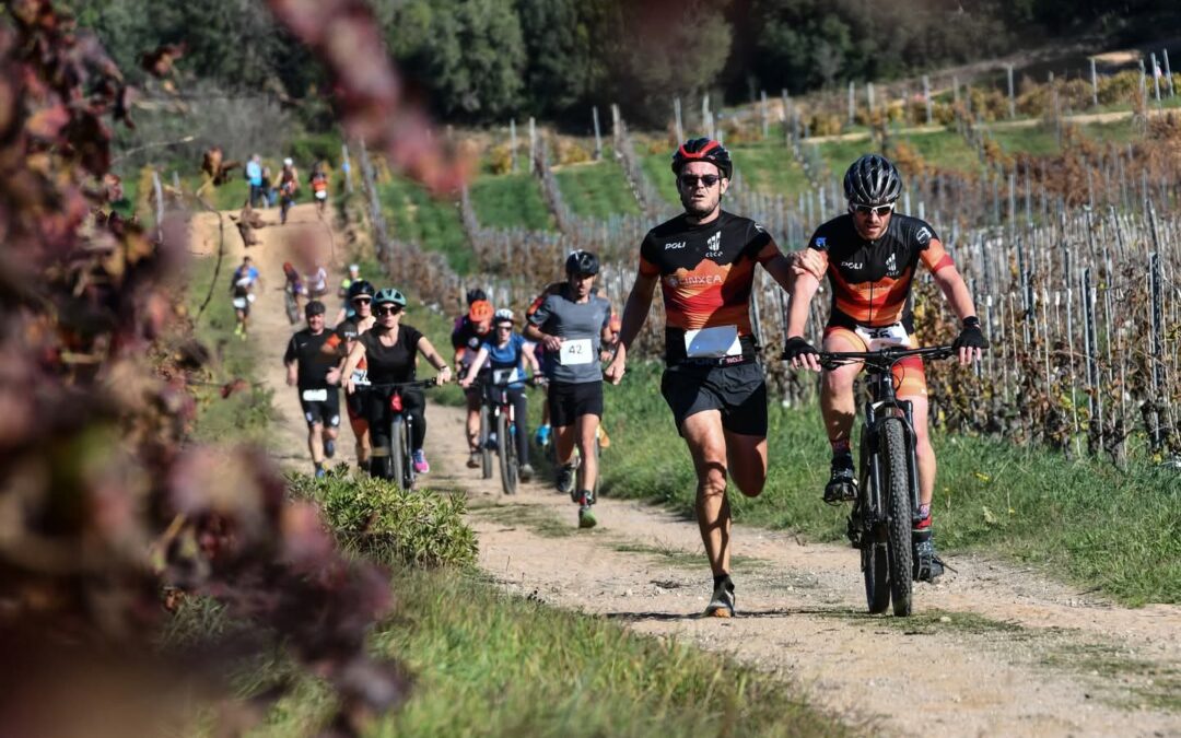 Run & Bike des vignes COMTE PERALDI ce dimanche : Un succès !🟠⚫